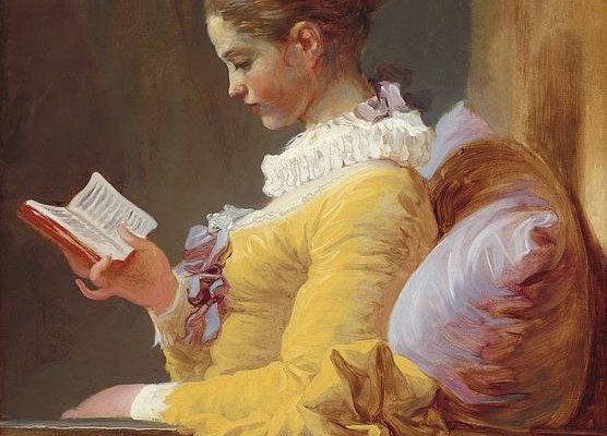 Young Girl Reading Print