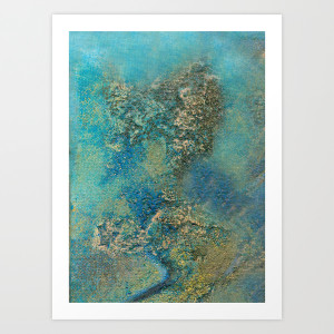 Philip Bowman Ocean Blue Art Print