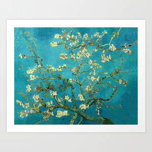 Vincent Van Gogh Blossoming Almond Tree Print